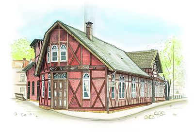 Illustration Badehaus